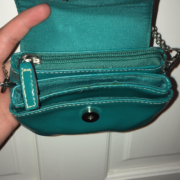 Turquoise Leather Purse - Picture 5 of 5